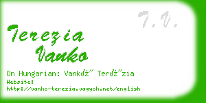 terezia vanko business card